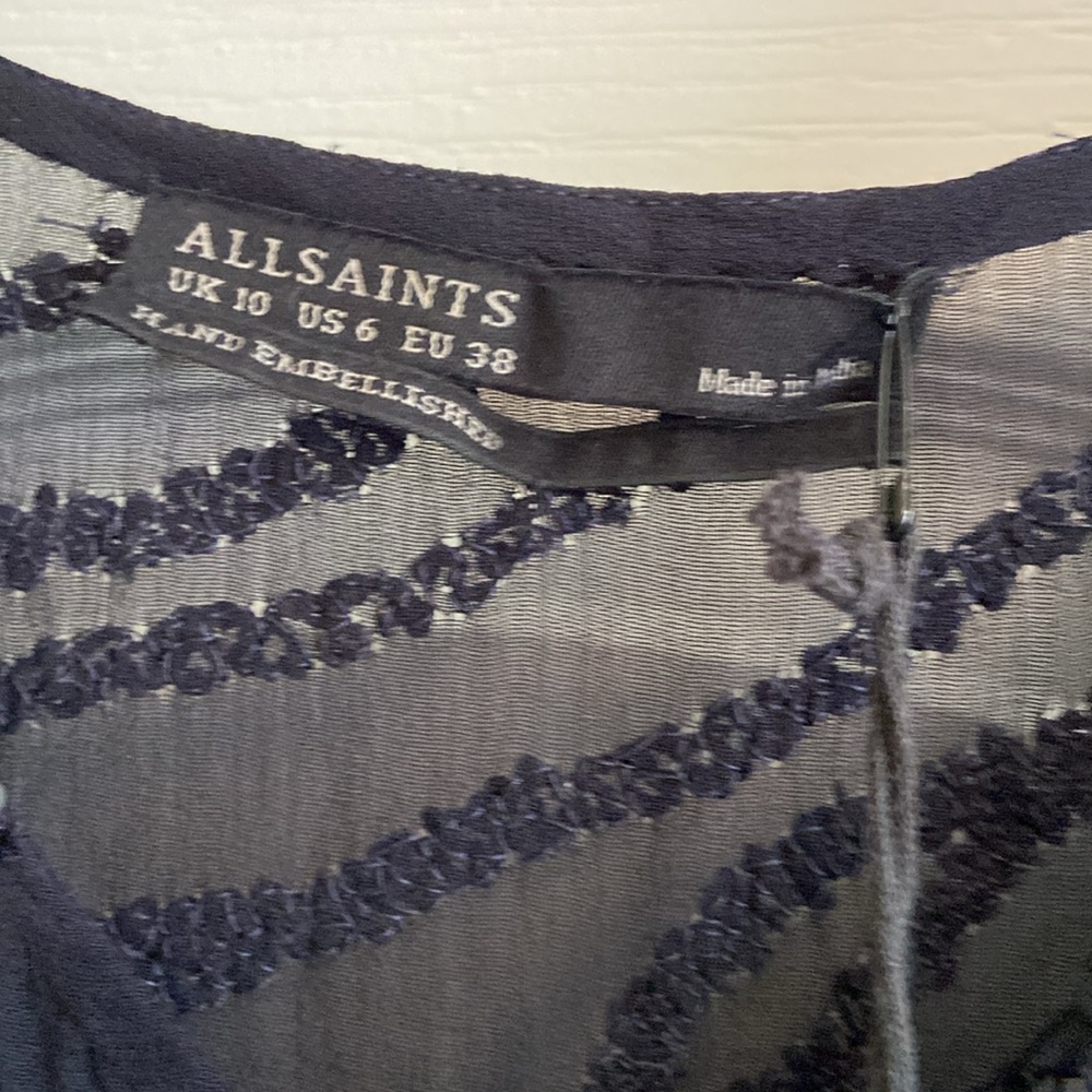 NWT ALLSAINTS ALES TEE DRESS - Picture 8 of 10